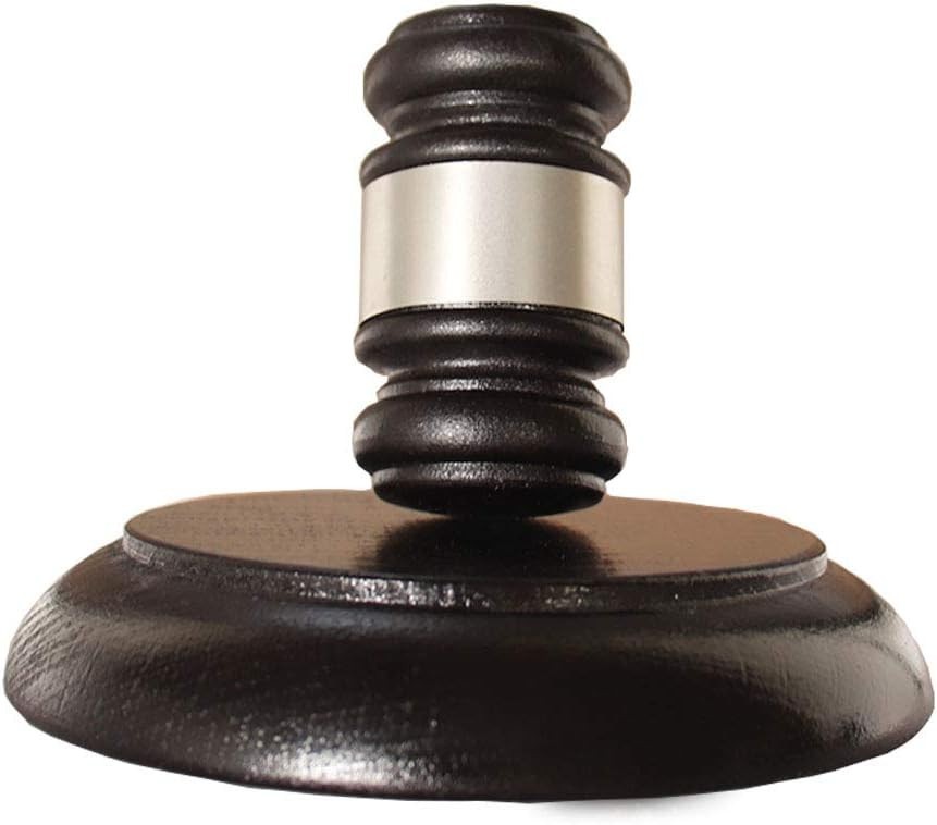 Wood Gavel and Sound Block Set Handcrafted Wooden Gavel with Round Block for …