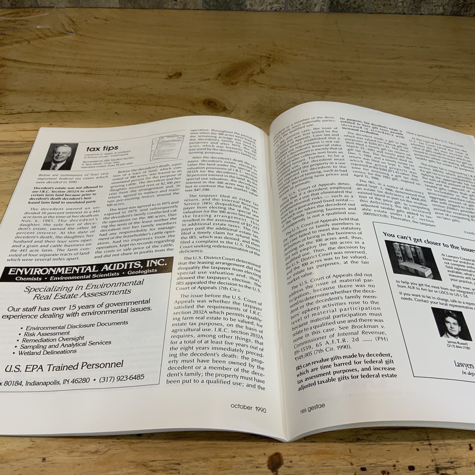 Indiana State Bar Association 1990 Res Gestae Lawyers Law Attorney