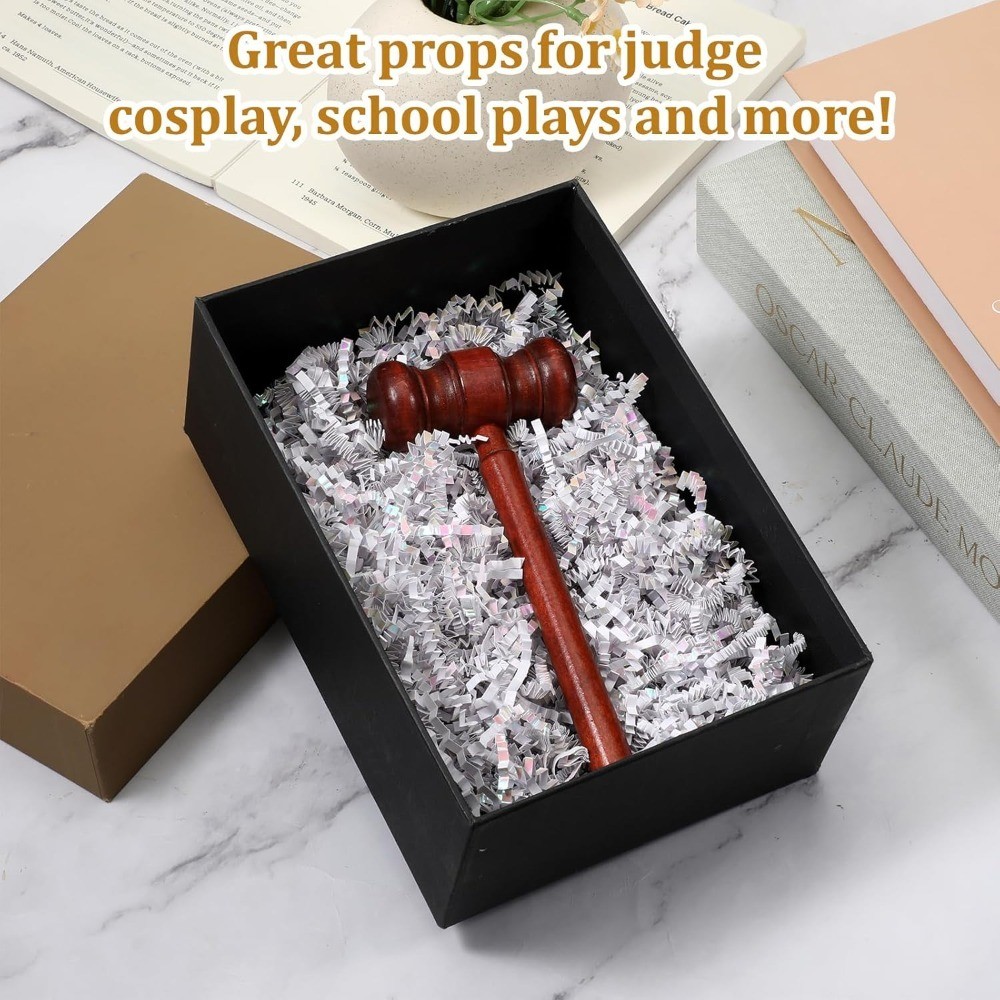 Wooden Gavel Handmade Wooden Auction Gavel Courtroom Gavel Desk Accessory Board