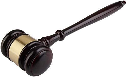 High Quality Wooden Gavel and Block Set for Lawyer Judge Auction Meetings