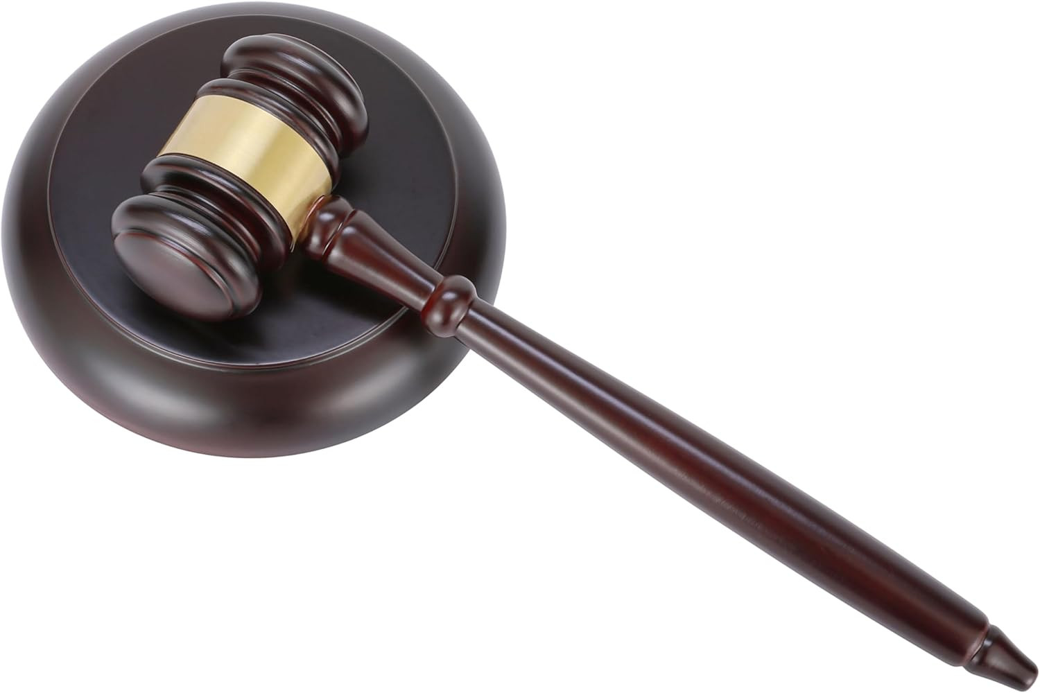 Wooden Gavel and Block Set, Wooden Gavel and Sound Block Set for Lawyer Judge Au