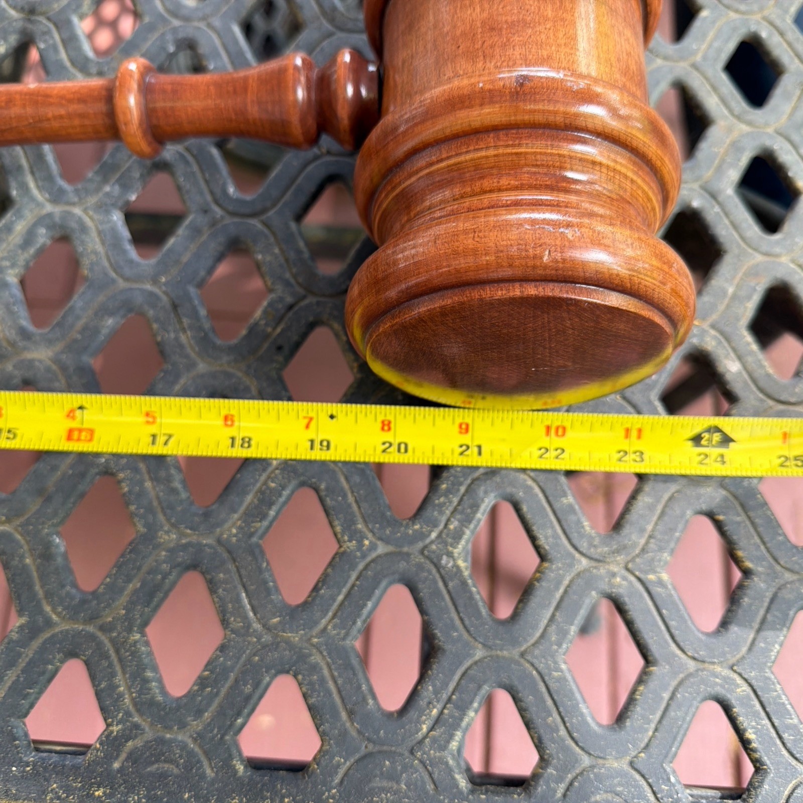 Vintage The Gavel Co Oversized Giant Gavel Solid Wood, Trophy Award, 2 Feet Long