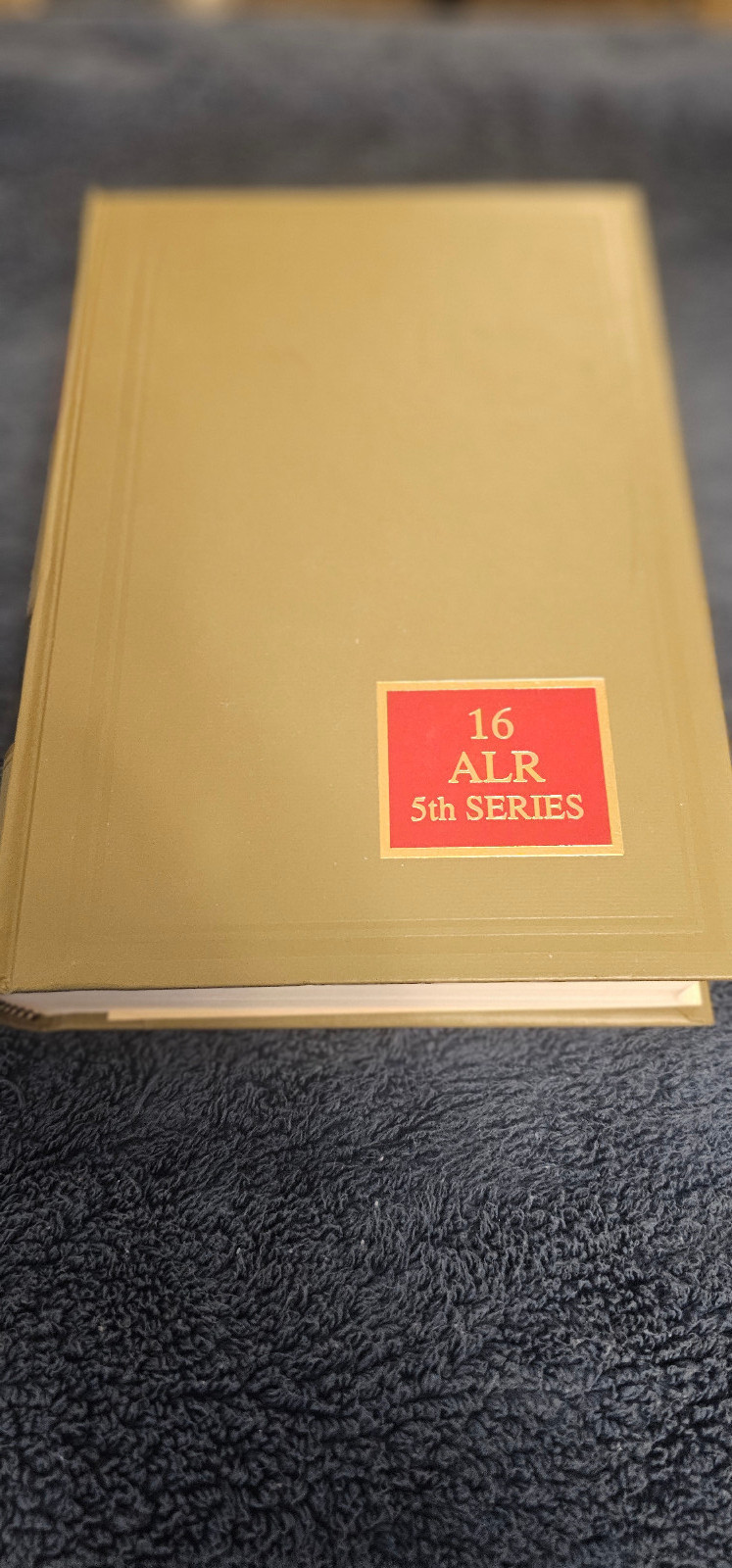 Law Reference Book American Law Reports 5th series Volume #16