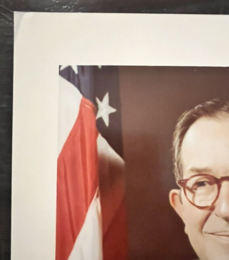 VTG Griffin B Bell Signed Color Photo US Attorney General Jimmy Carter No COA