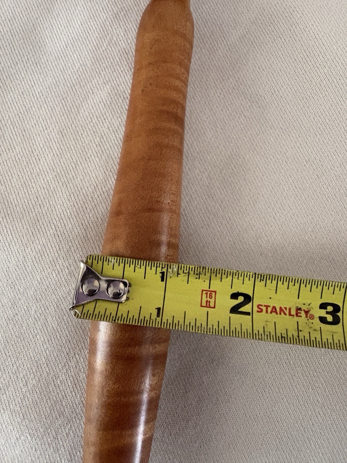 Antique Treen Turned Wood Gavel Metal Ends 1920s Black Walnut (?) 7.6 Ounces
