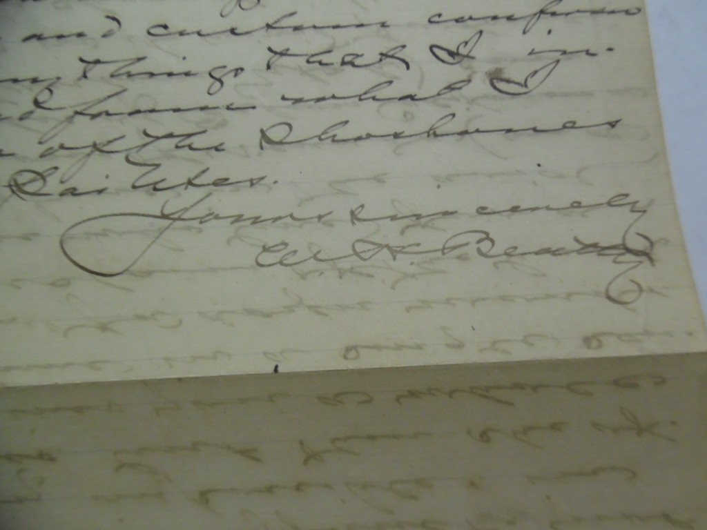 1907 William Henry Beatty Autograph Letter Signed Chief Justice California ALS