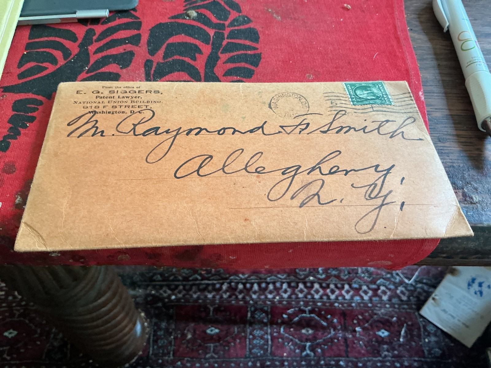Patent Attorney E.G. Siggers 1910 Packet on International Patent Protection