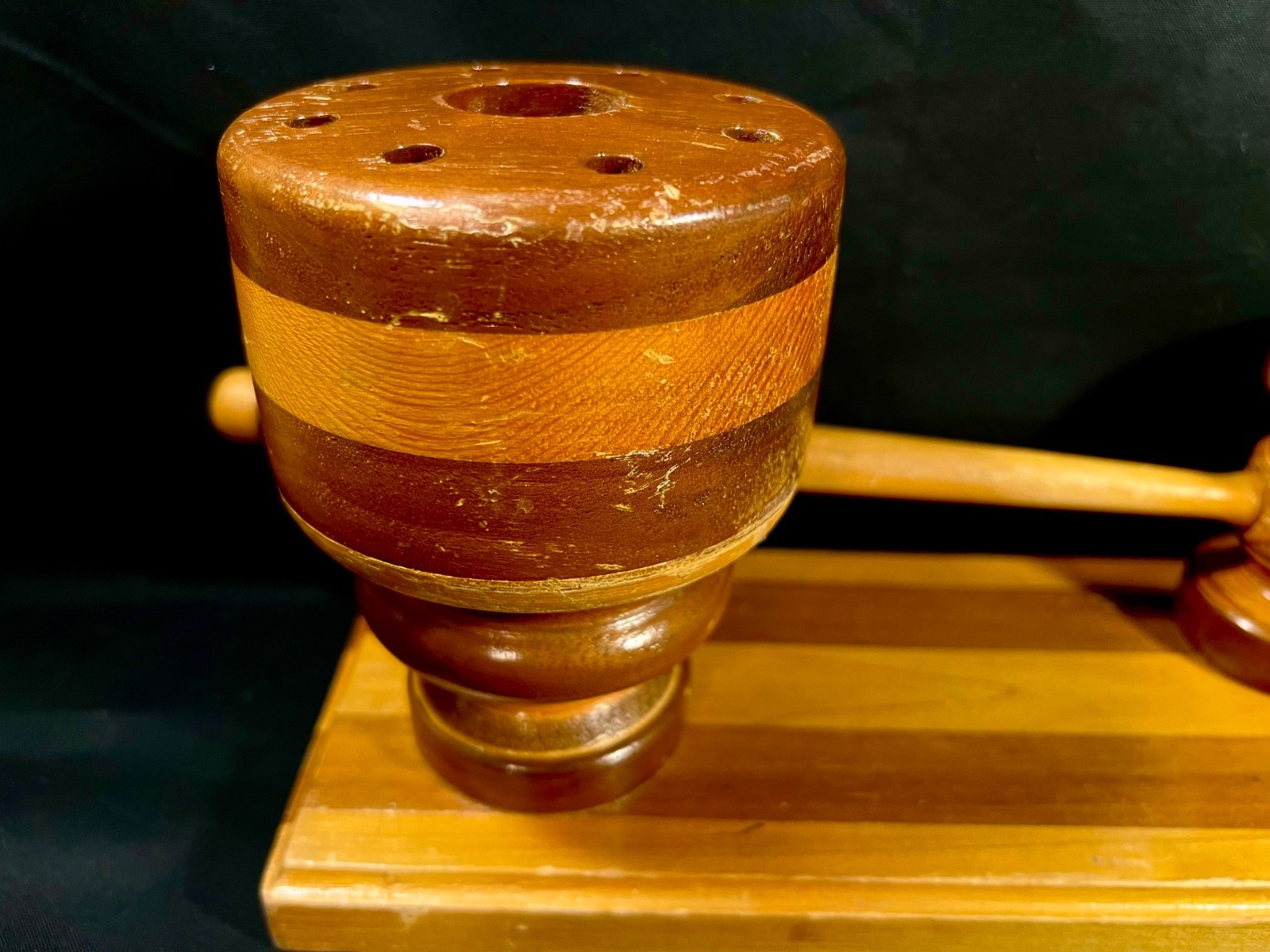 Wood Gavel and Sound Block Presentation Set 12.5″ x 4.5″ x 6″