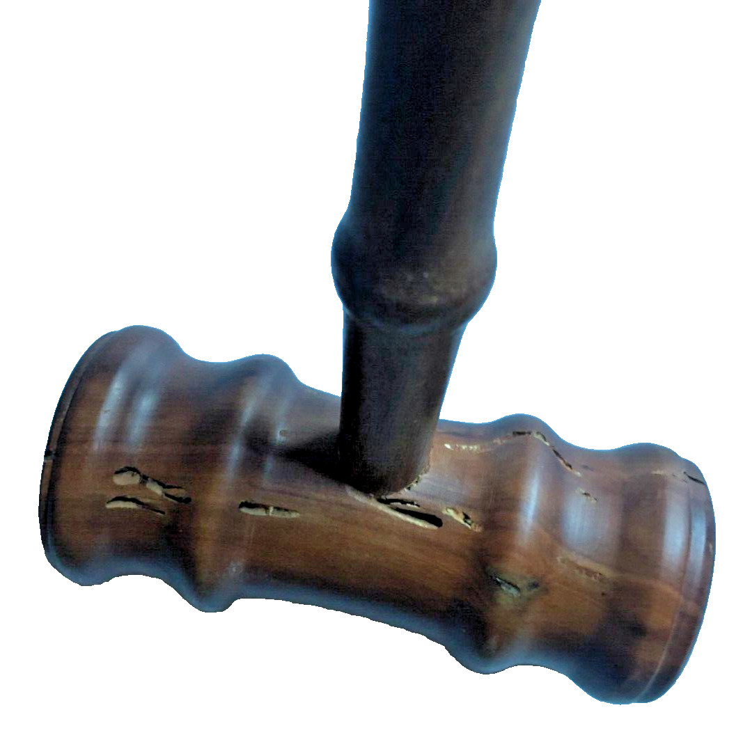 Wood Gavel Walnut Hardwood Stain Wooden Judge Courtroom Custom 9.5 in