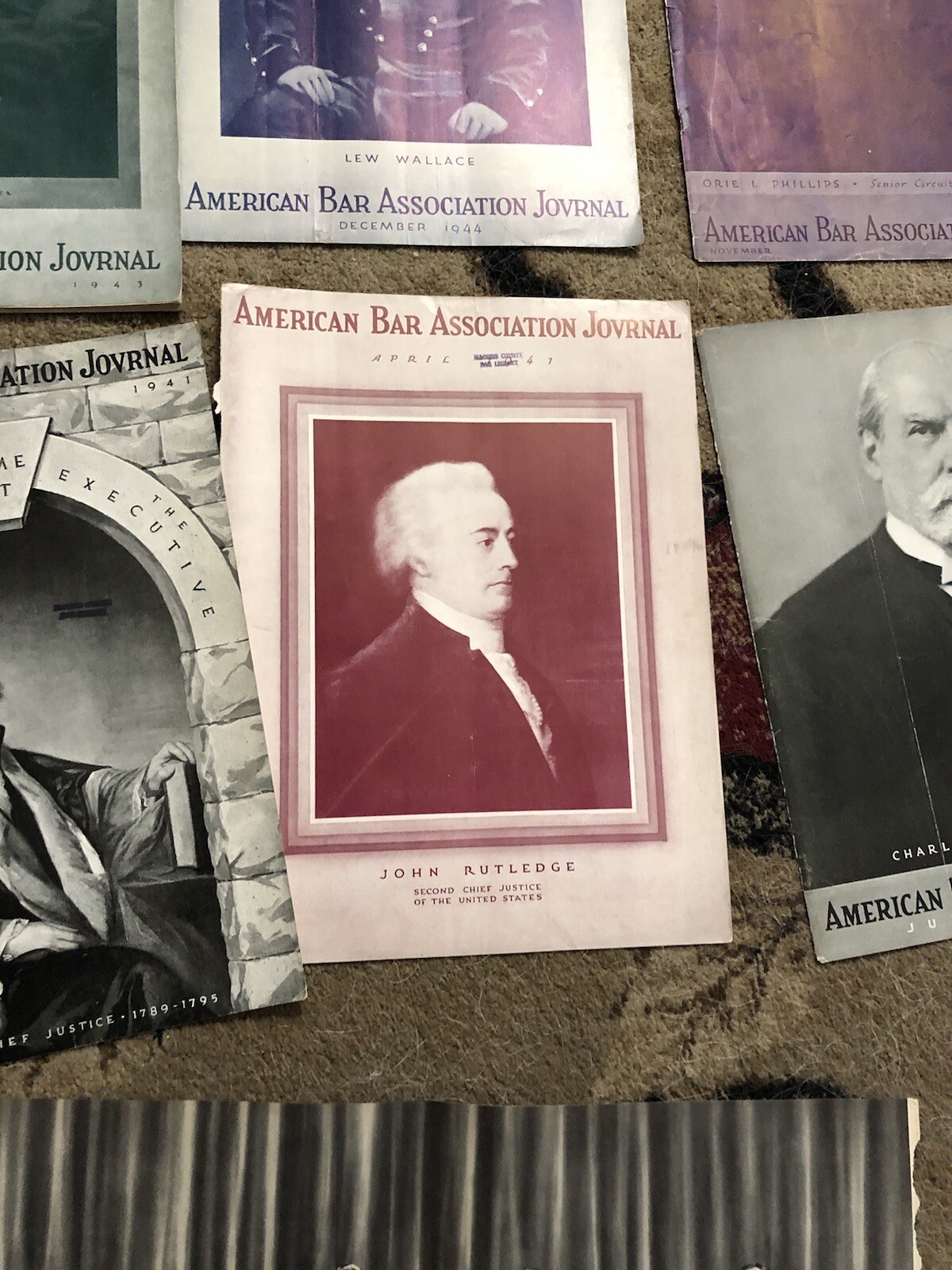Vintage American Bar Association Journal Covers(18) and Full Magazines(4) Poster