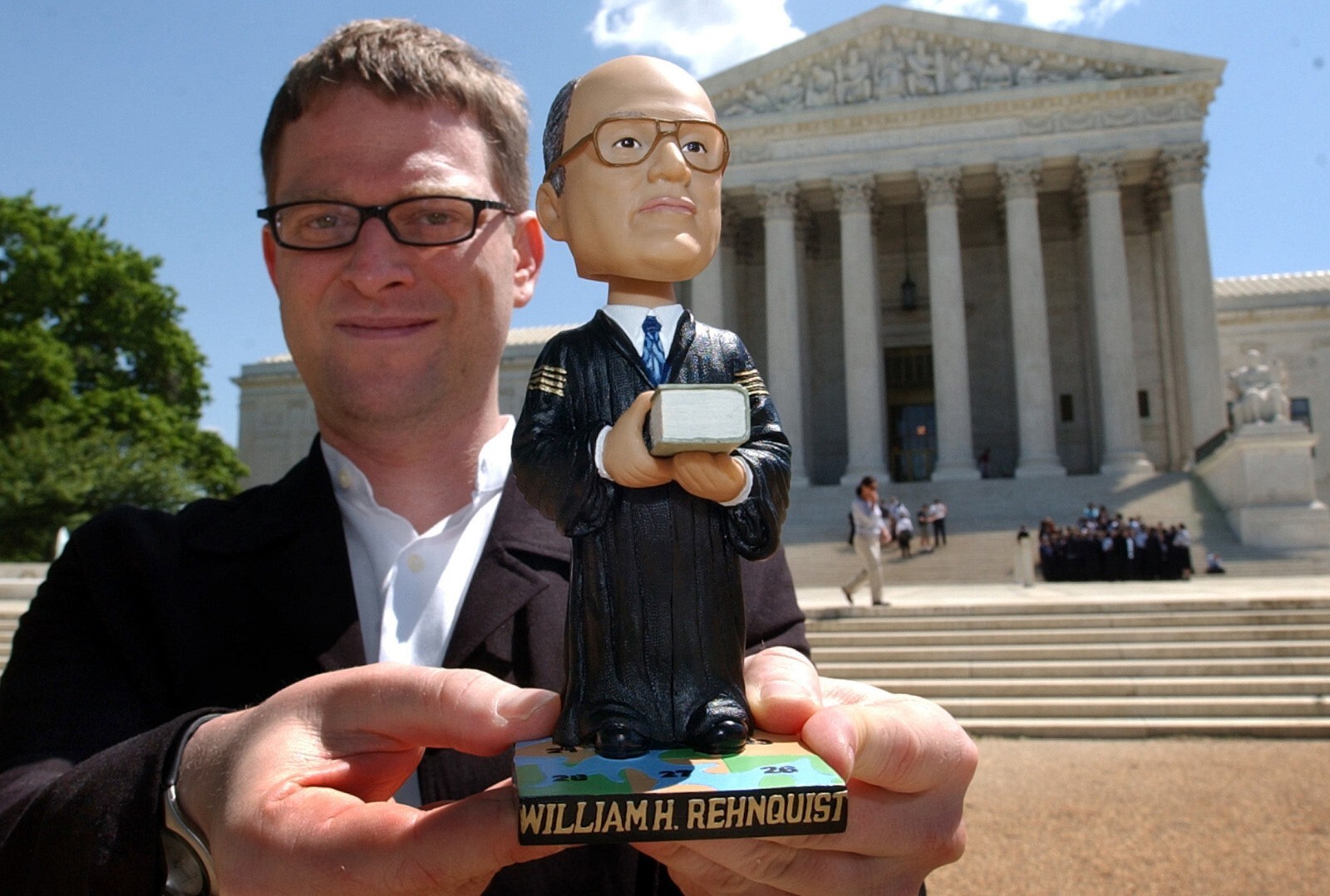 Authentic! – Supreme Court/SCOTUS Justice William Rehnquist Green Bag Bobblehead