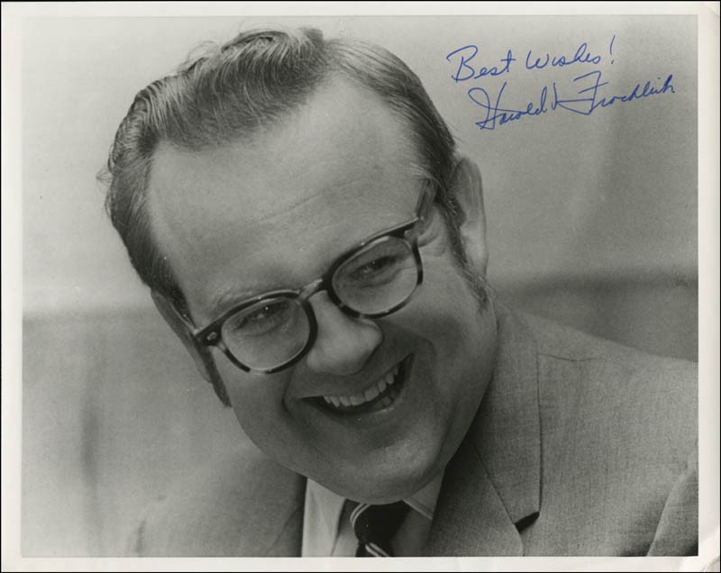 HAROLD V. FROELICH – PHOTOGRAPH SIGNED