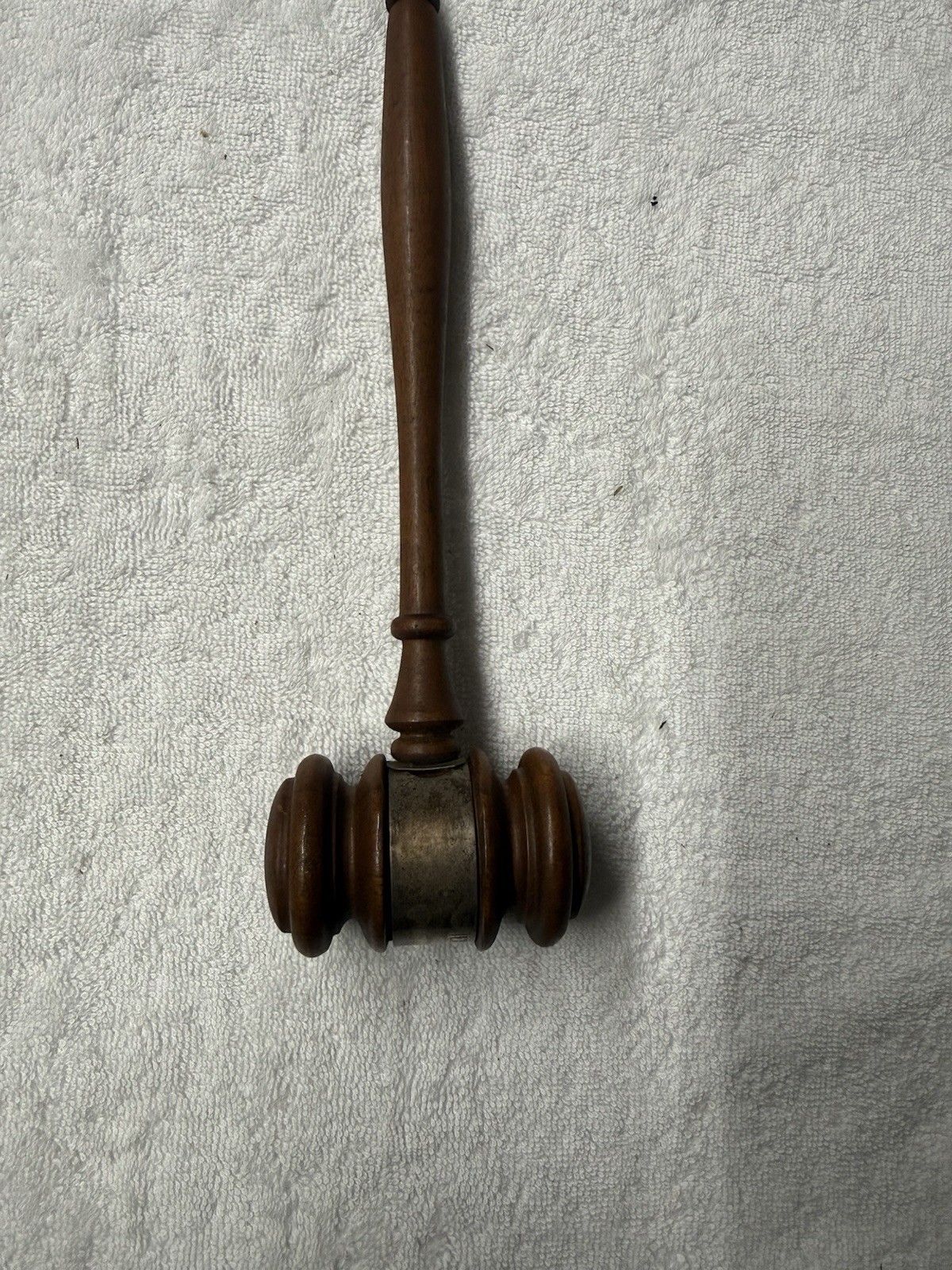 Wooden Gavel w/ Engraved Metal Band, Lawyers & Legal Theme, 1932