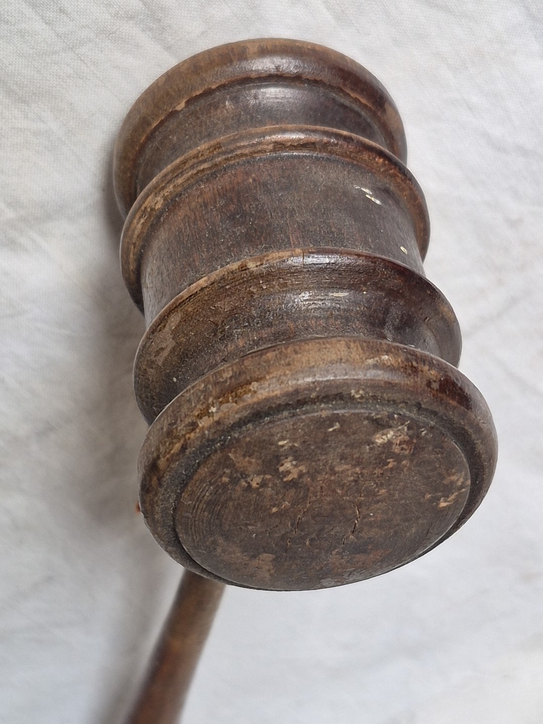 Vintage Antique Wooden 10.5″ Gavel Collectible Judge Auctioneer Wood Historical
