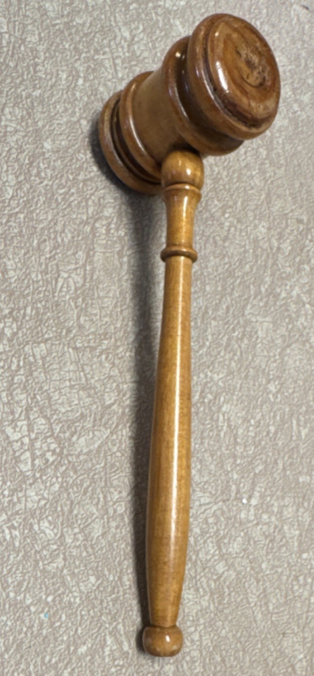 Wooden Gavel Legal Collectible Courtroom Judge Lawyers & Legal Theme