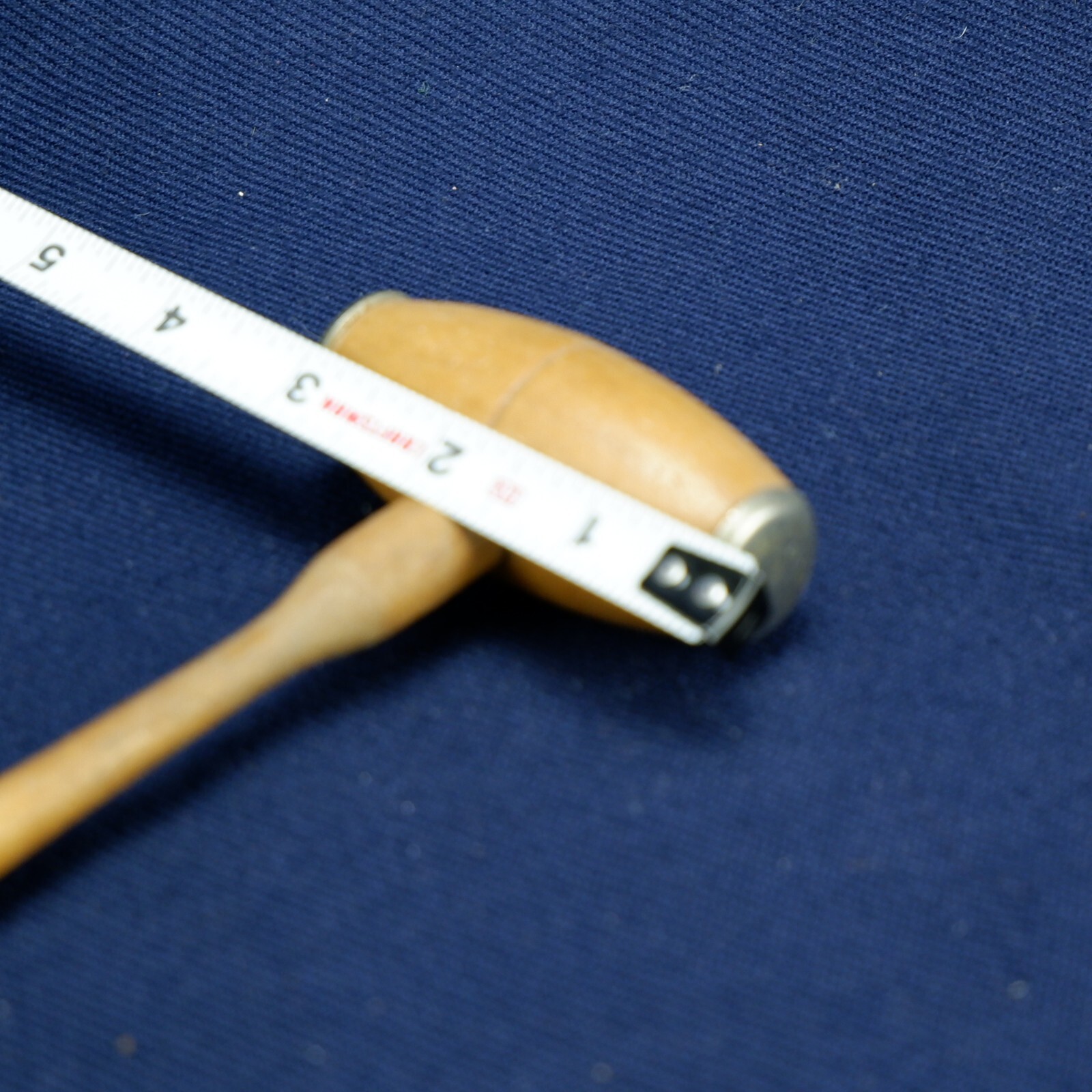 Small Vintage Wooden Mallet w/ Metal Face Plates