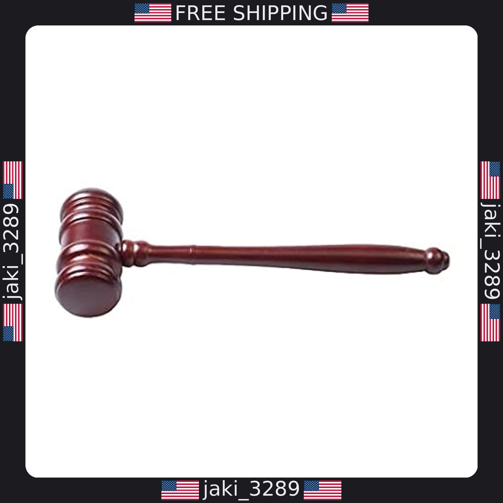 Handmade Wooden Gavel & Block Set for Lawyers, Judges, Auctions & Gifts