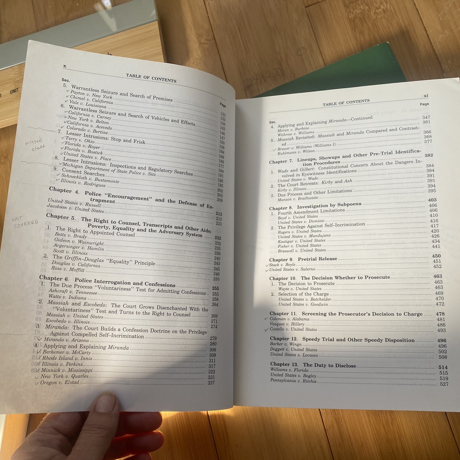 Criminal Procedure and the Constitution Israel Kamisar Lafave 1994 & 1990 Cases