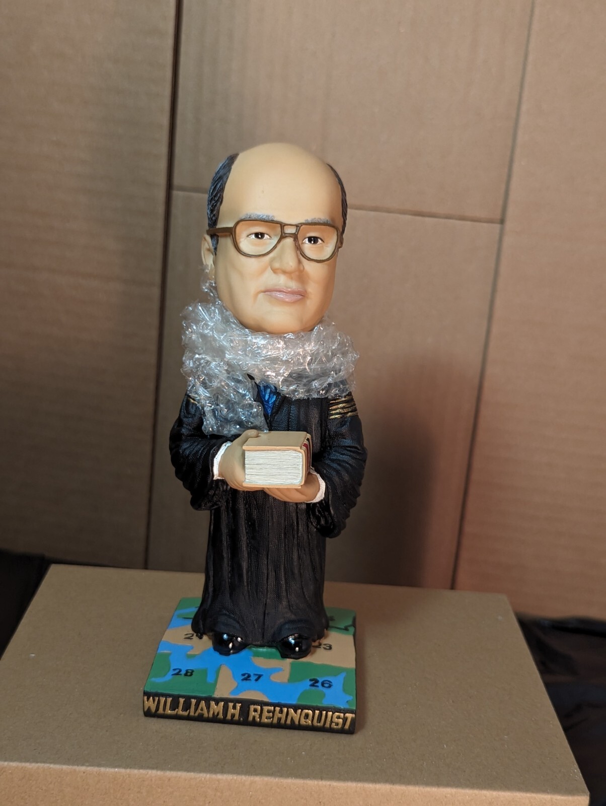 Authentic! – Supreme Court/SCOTUS Justice William Rehnquist Green Bag Bobblehead