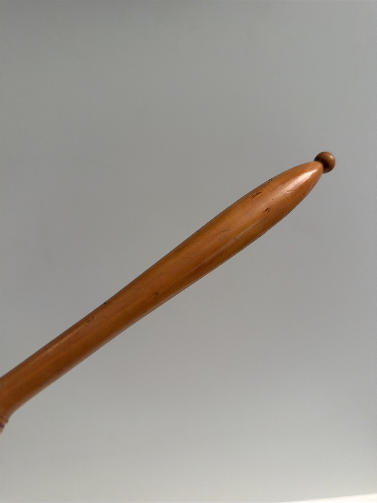 Vintage Turned 2-Tone Hardwood Wooden Gavel Especially Nice! Order in the Court!