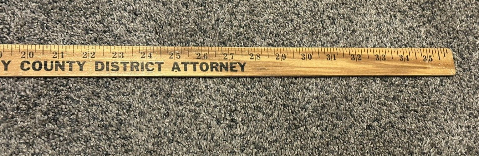 ELECT Virgil Bucchianeri STOREY COUNTY NEVADA District Attorney WOOD YARDSTICK