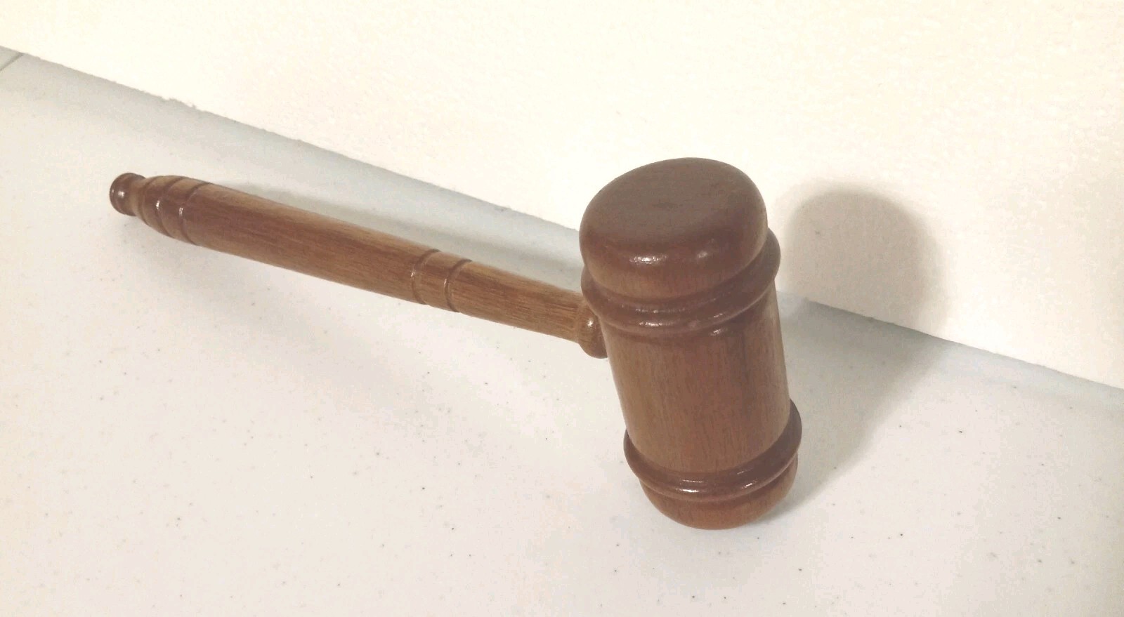 Vintage Gavel Wood Mallet Tool Auctioneer Judge Courthouse Decorative