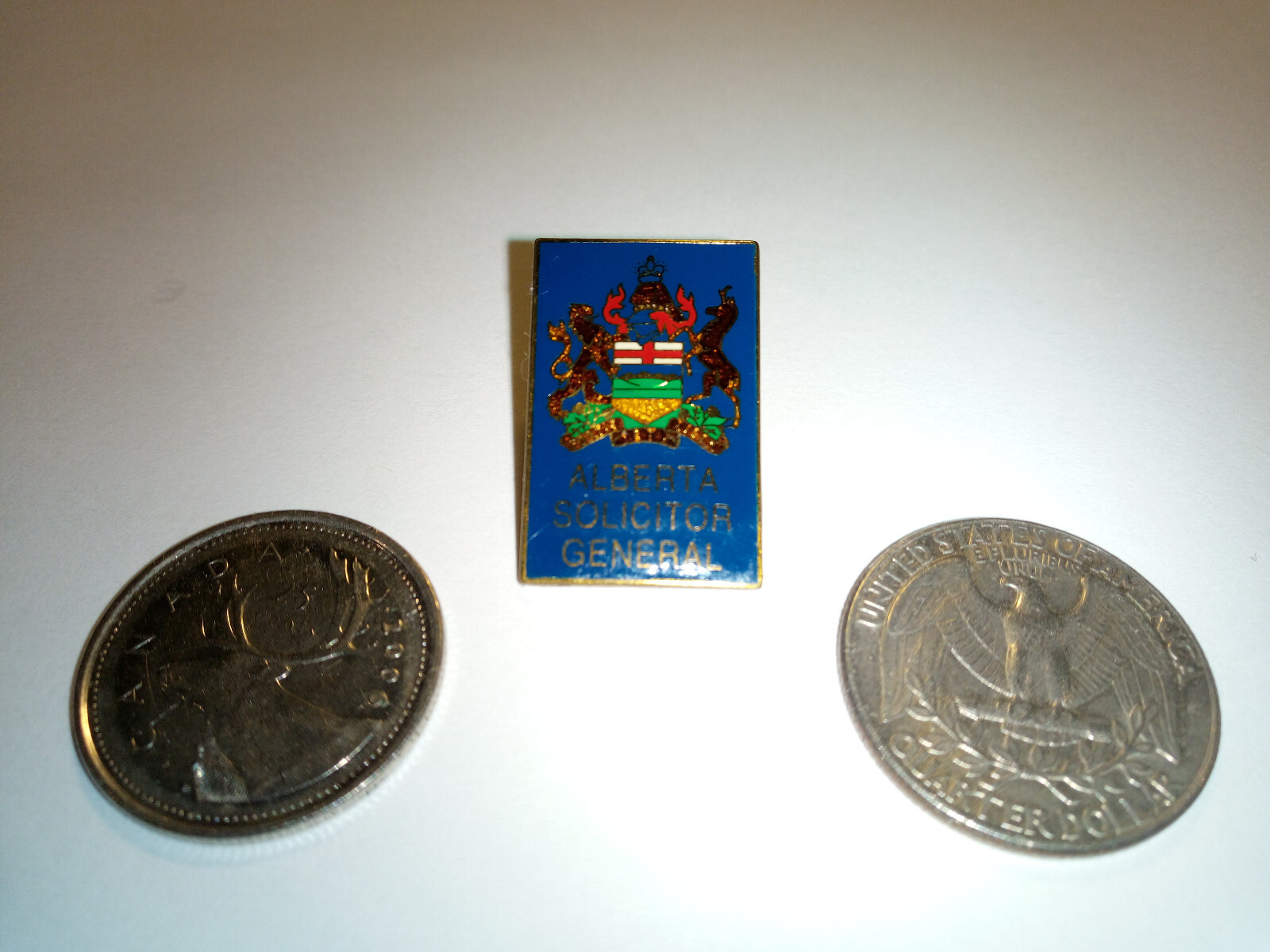 Vintage Alberta Solicitor General Enamel Pin
