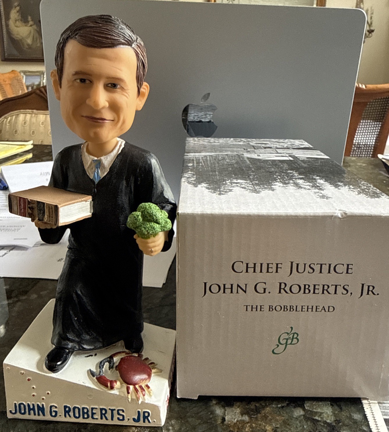 John Roberts Bobblehead Green Bag Supreme Court Justice – brand new in box