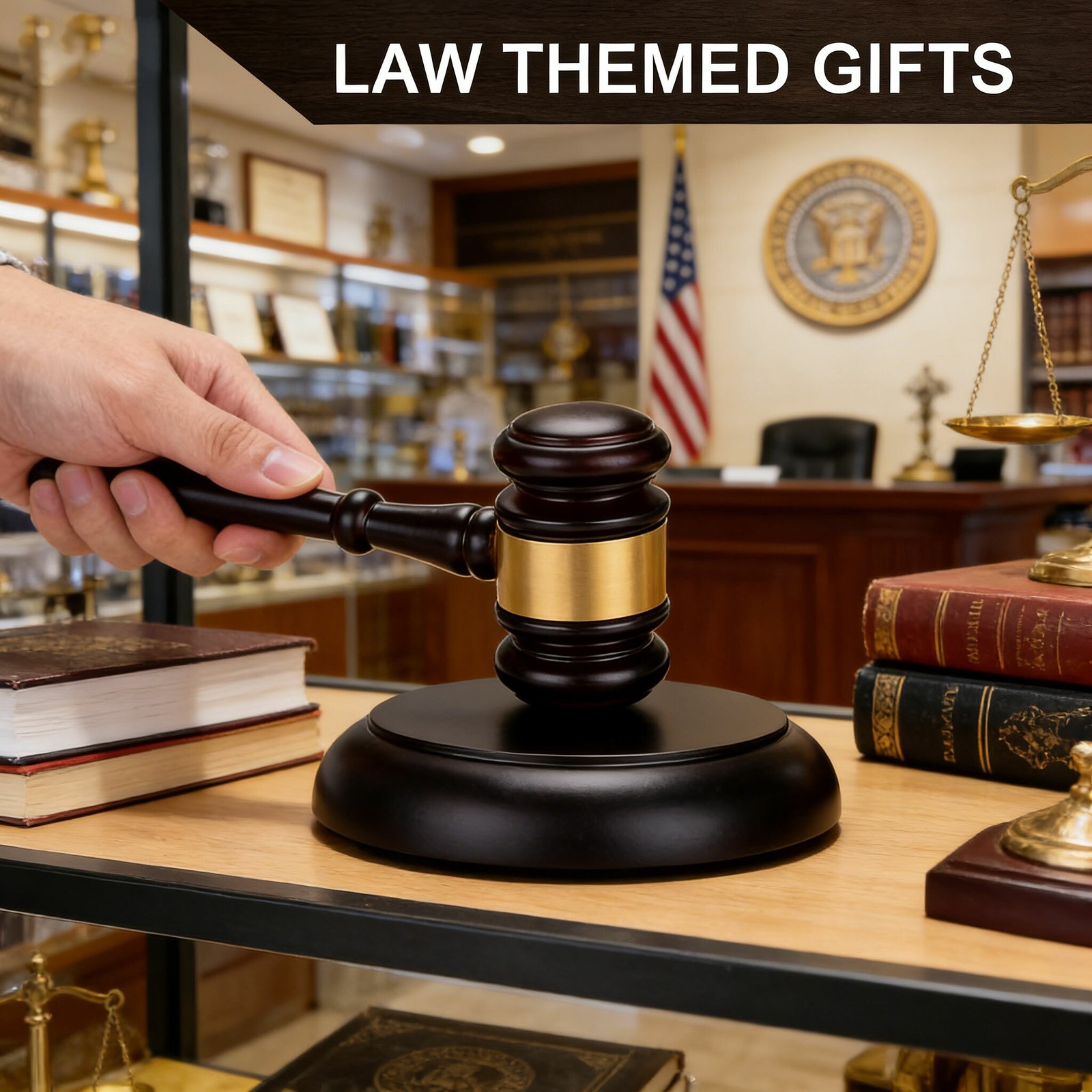 Wooden Judge Hammer W/ Sound: Ideal for Court Proceedings & Public Sales