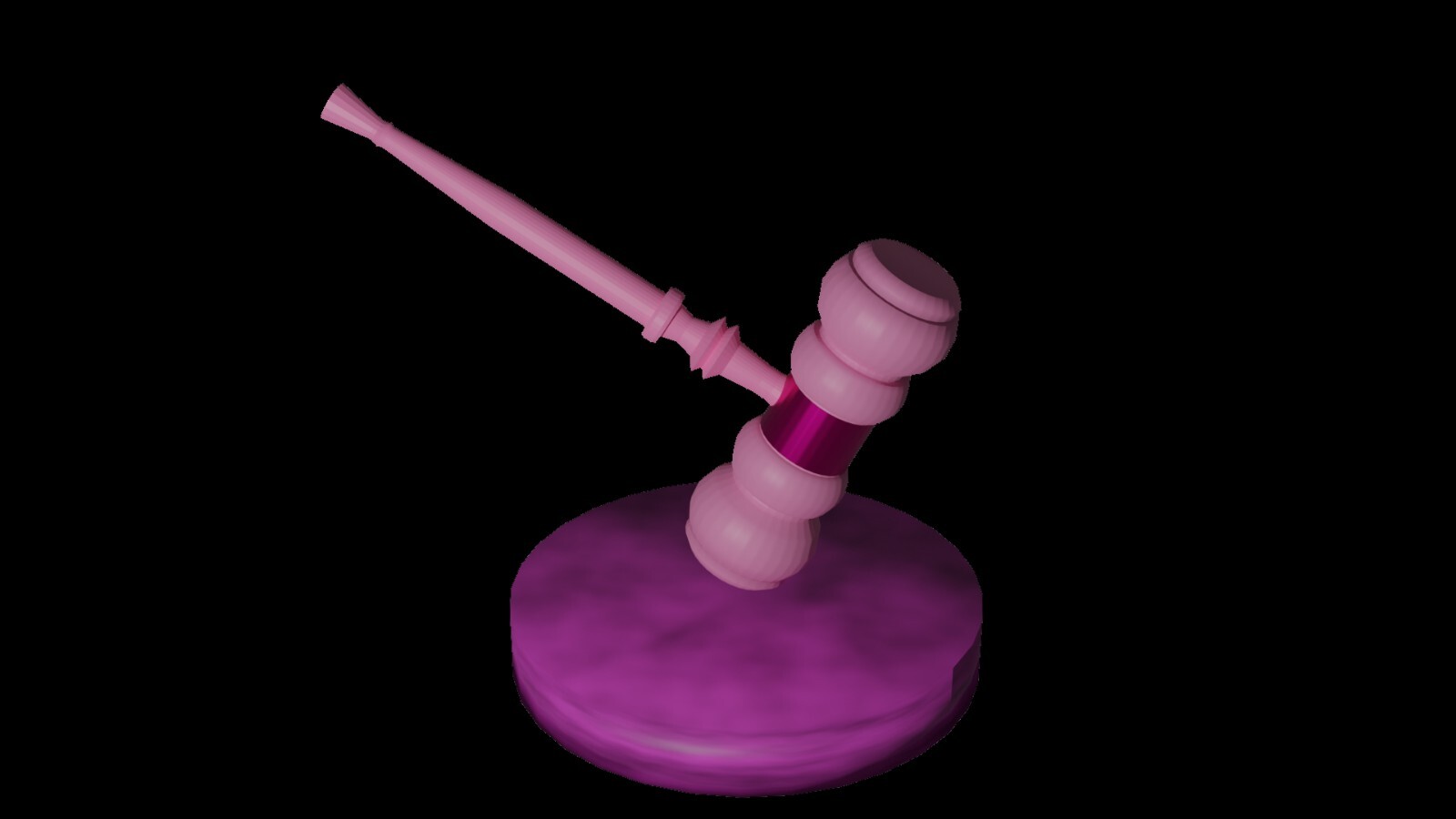 Pink gavel