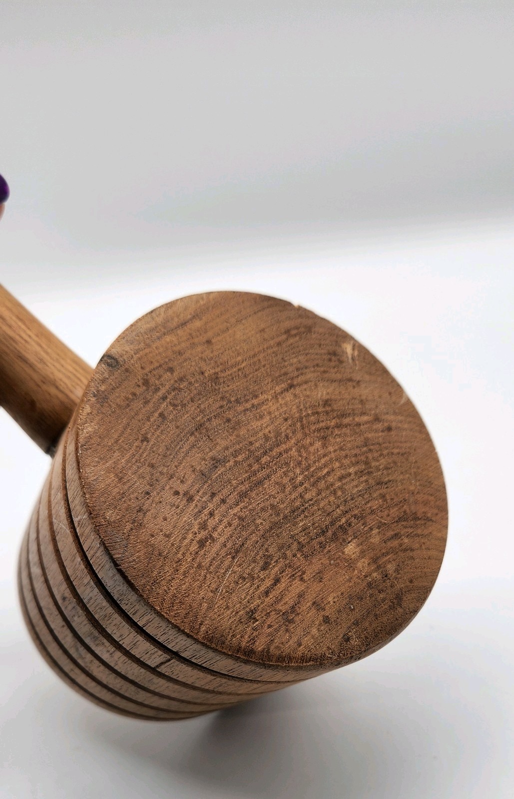 Turned 16” WOOD MALLET / GAVEL Vintage.