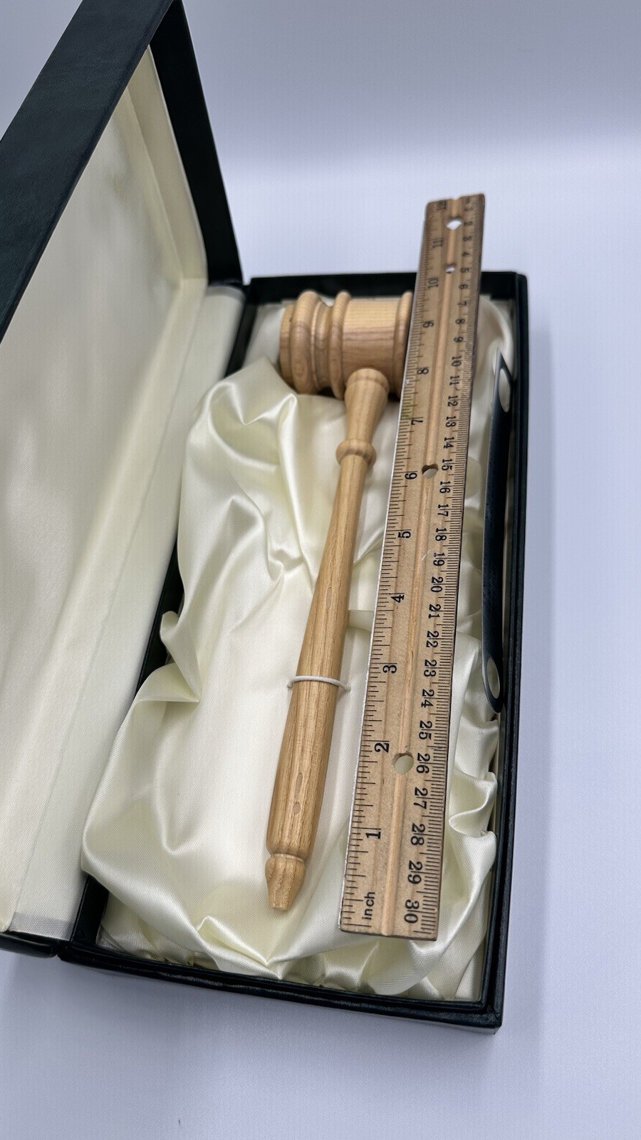 Premium Rosewood Gavel Set in Satin-Lined Presentation Box – 10.5″