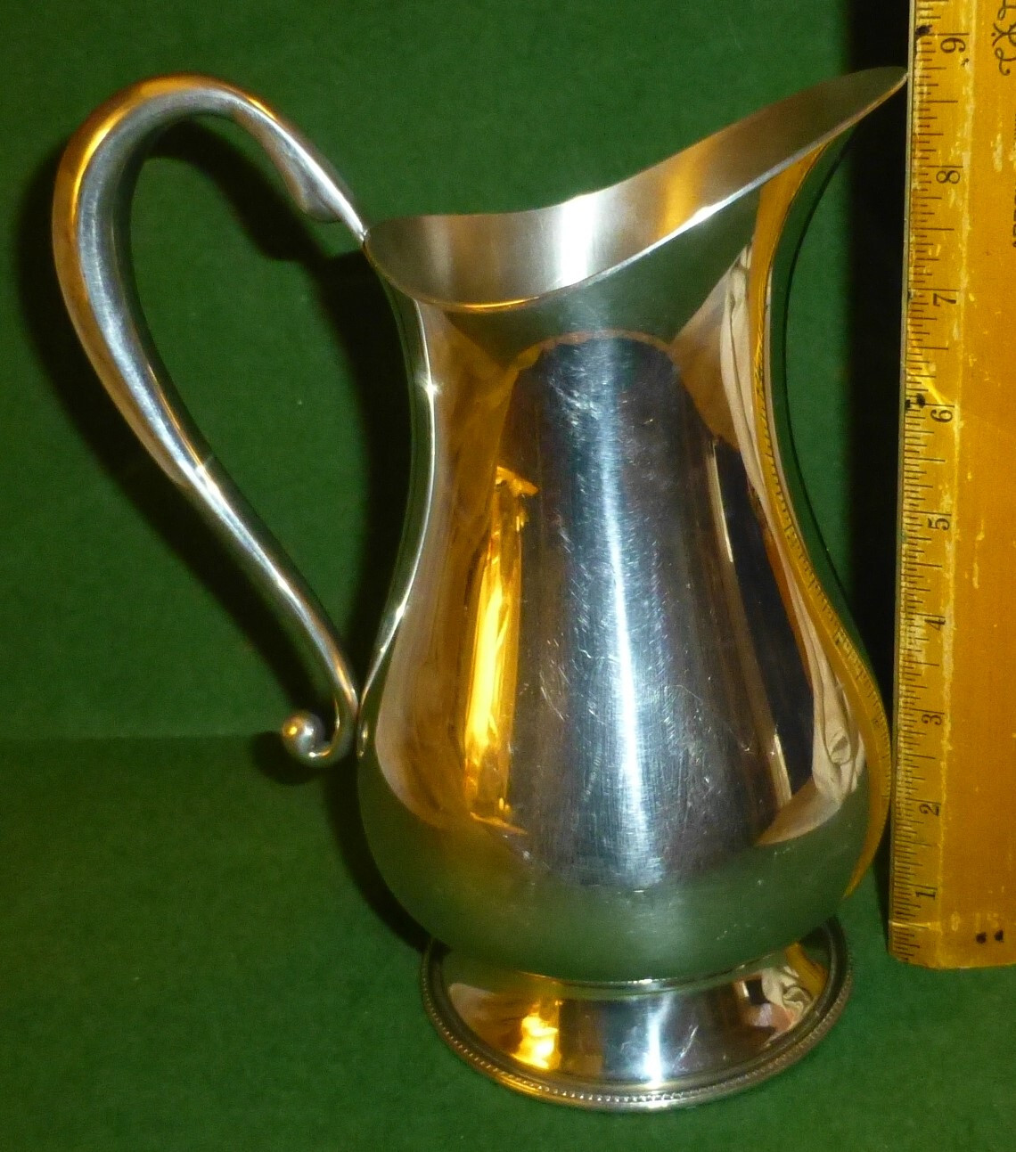 VTG Salisbury Pewter Water Pitcher Engraved United States Supreme Court Seal
