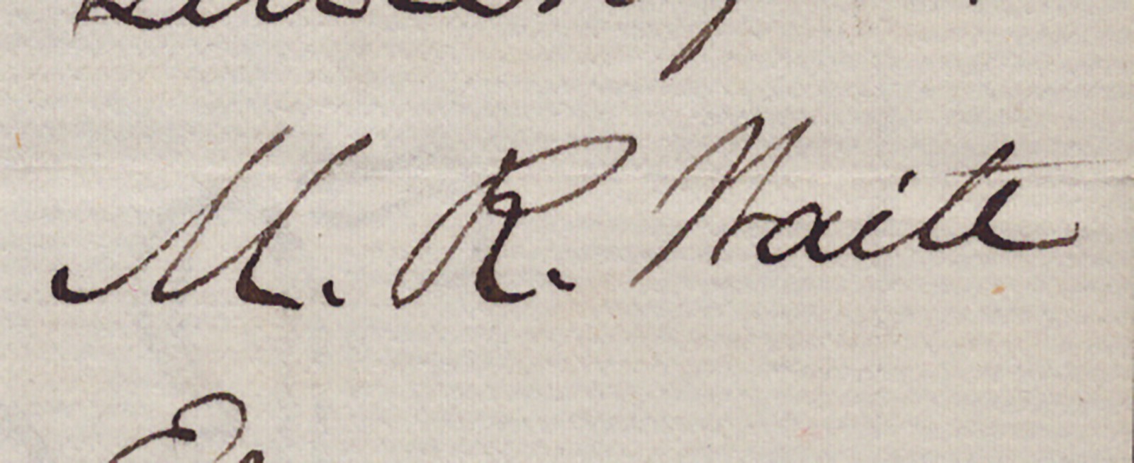 MORRISON R. WAITE – AUTOGRAPH LETTER SIGNED 01/22/1876
