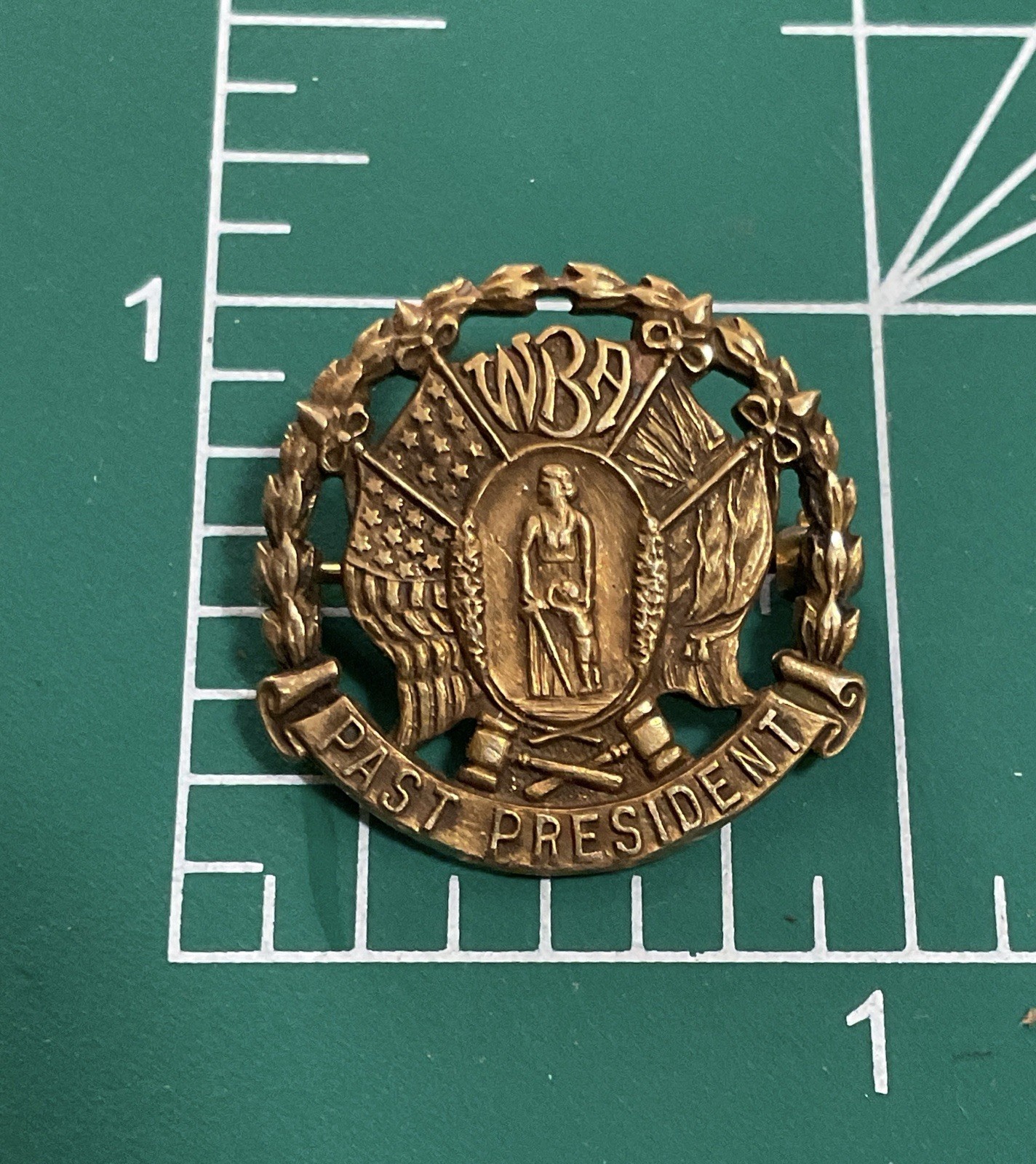 Vintage WBA Womens Bar Association Past President Pin Badge