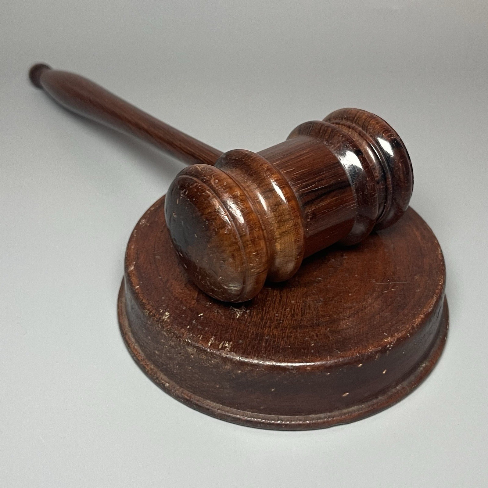 Handcrafted Antique/Vintage Wooden Gavel And Sound Block