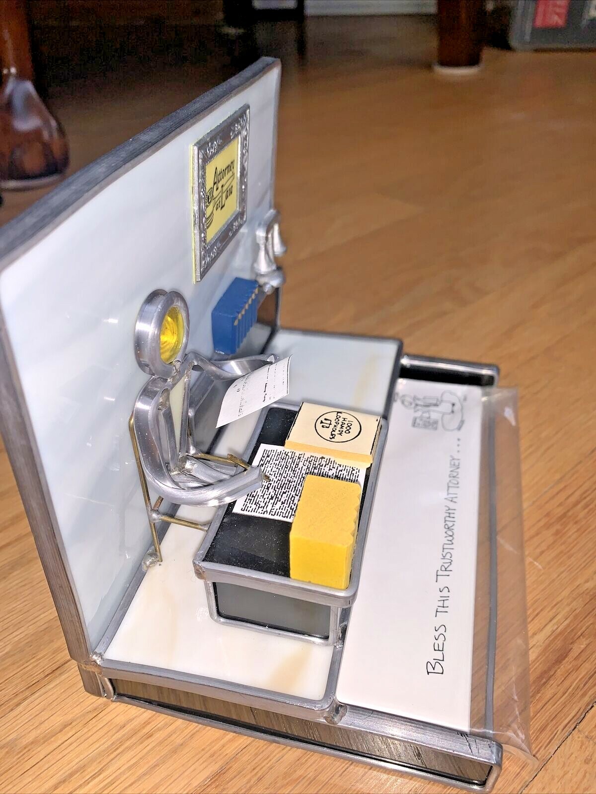 Unique ATTORNEY AT LAW Desk Paper Holder – CUSTOM MADE / UNIQUE