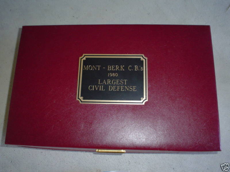 1980 Gavel Awarded to Largest Civil Defense Montgomery Berks County PA