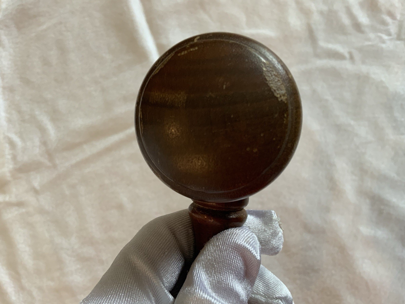 Vintage American Legion Wood Gavel Engraved Brass Band RED RHODE
