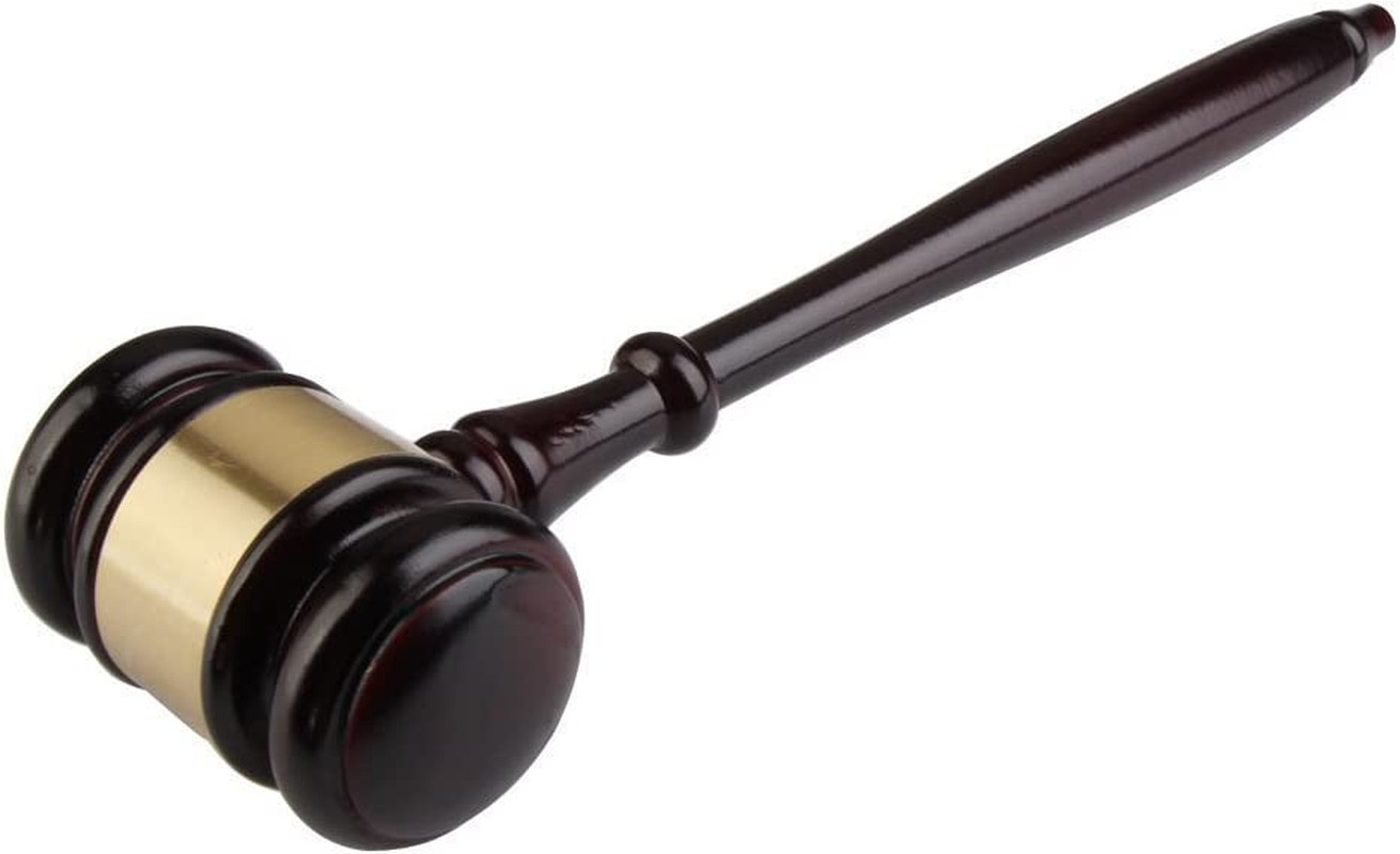 Wooden Gavel and Sound Block Perfet for Judge Lawyer Auction Sale