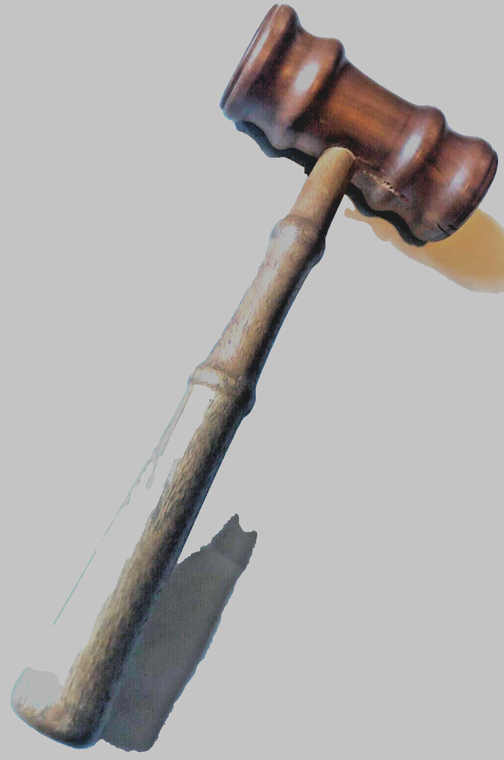 Wood Gavel Walnut Hardwood Stain Wooden Judge Courtroom Custom 9.5 in