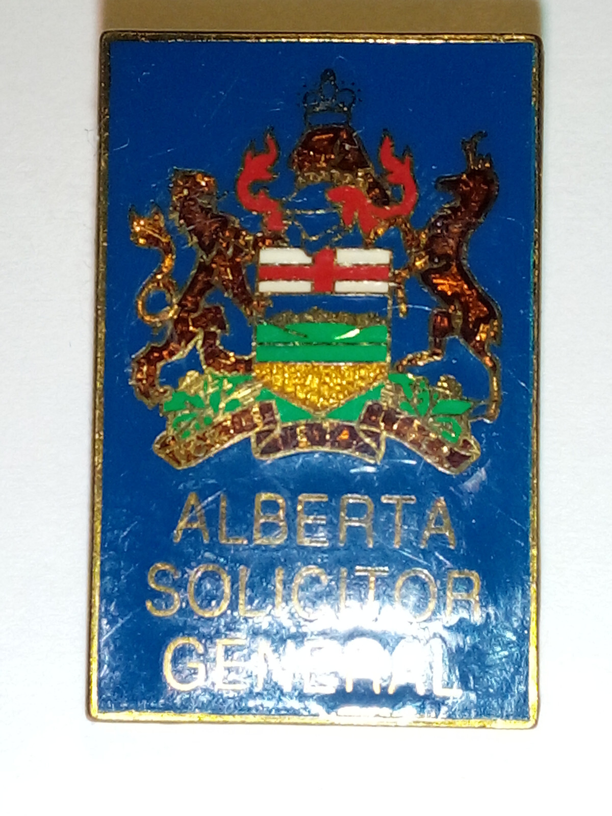 Vintage Alberta Solicitor General Enamel Pin