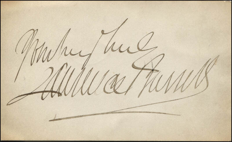 LAWRENCE T. HARRIS – AUTOGRAPH SENTIMENT SIGNED