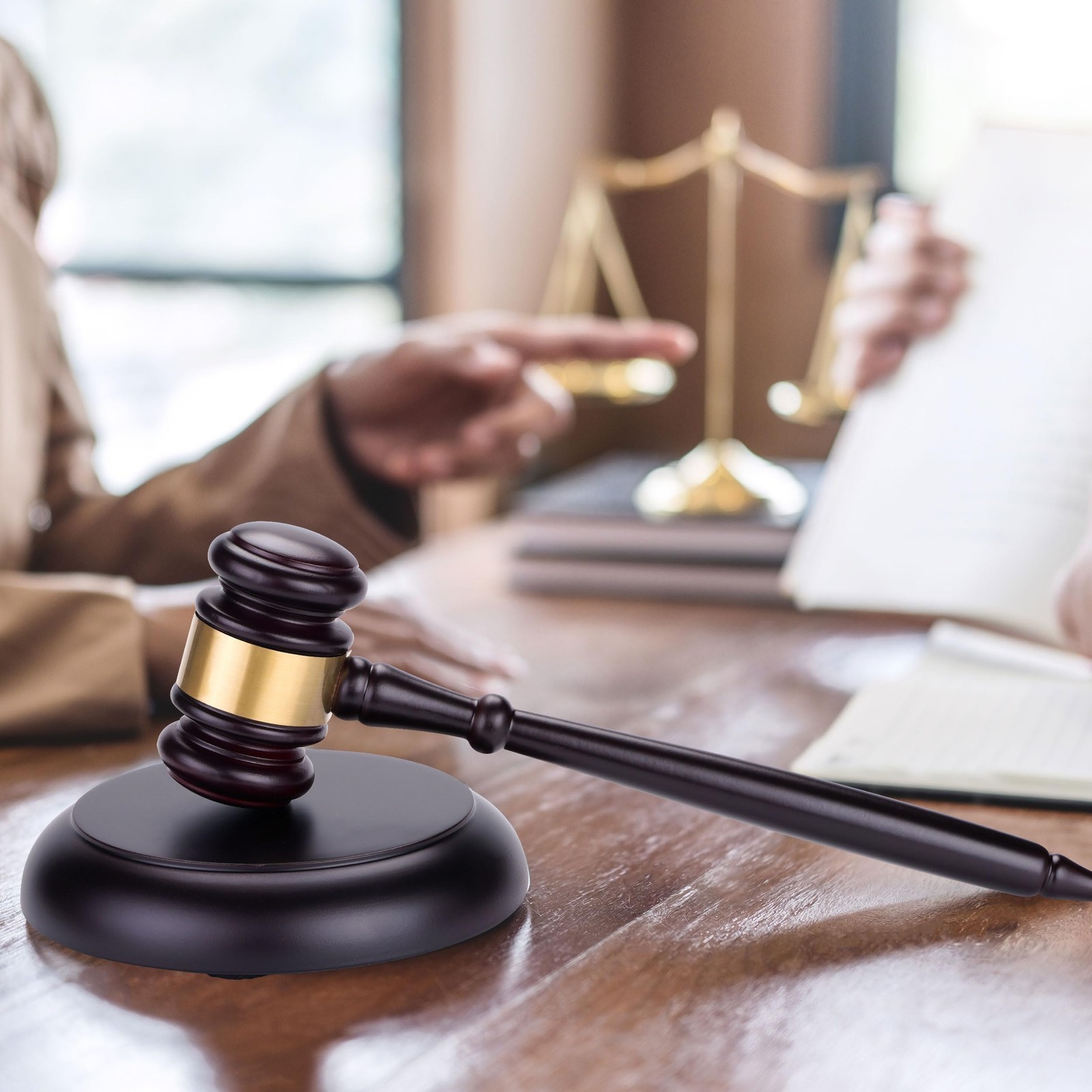 Wooden Judge Hammer W/ Sound: Ideal for Court Proceedings & Public Sales