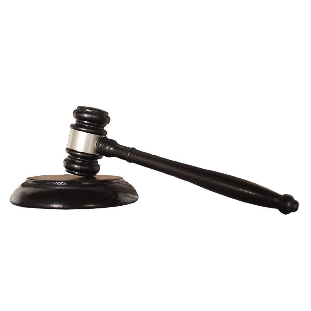Wood Gavel and Sound Block Set Handcrafted Wooden Gavel with Round Block for …