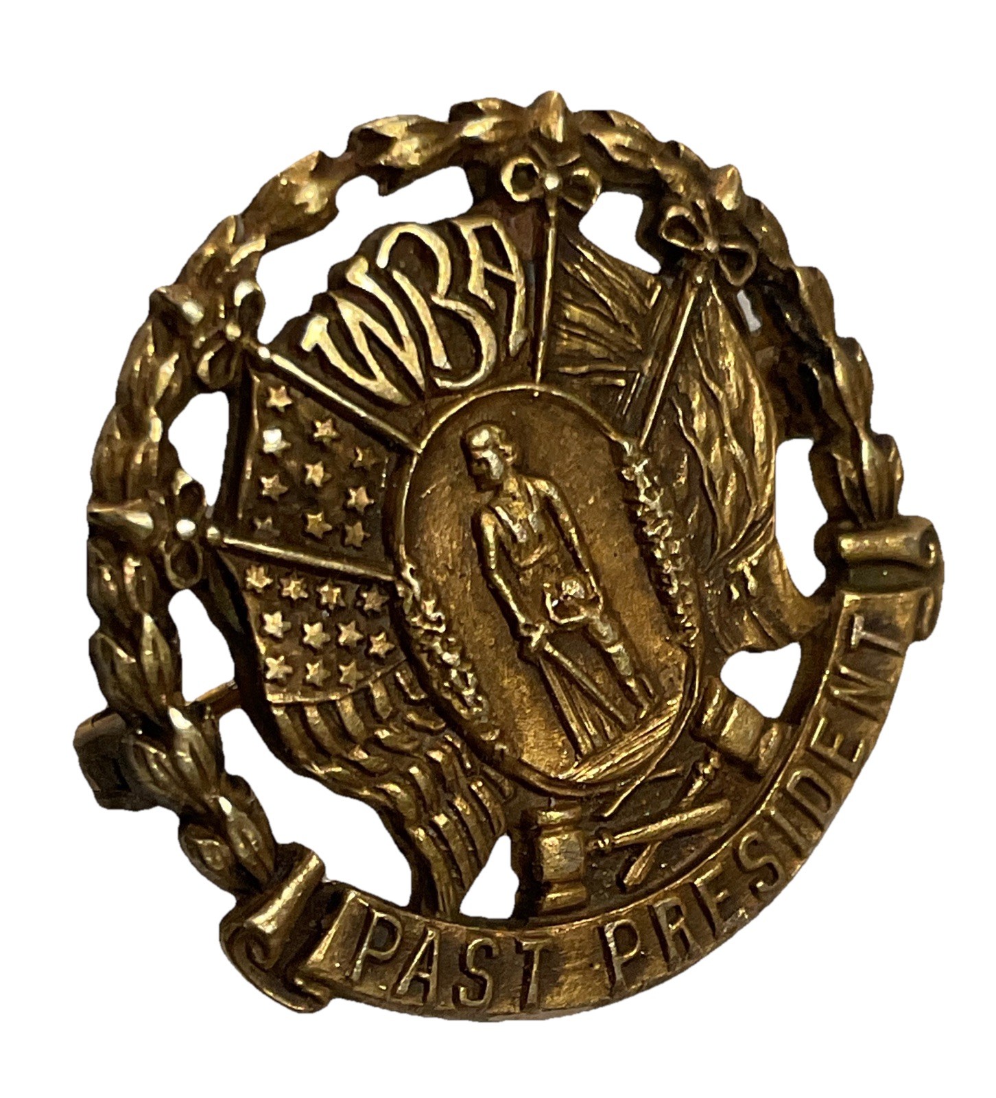 Vintage WBA Womens Bar Association Past President Pin Badge