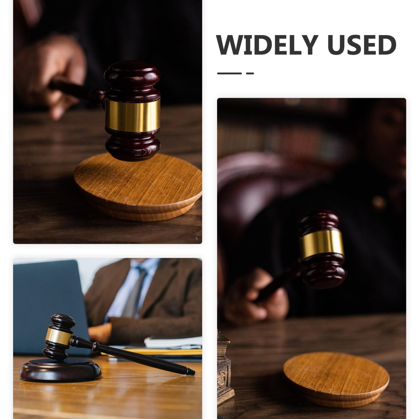 1 Set Gavel and Block Set Wooden Judge Hammer Gavel Sound Block Court Hammer …