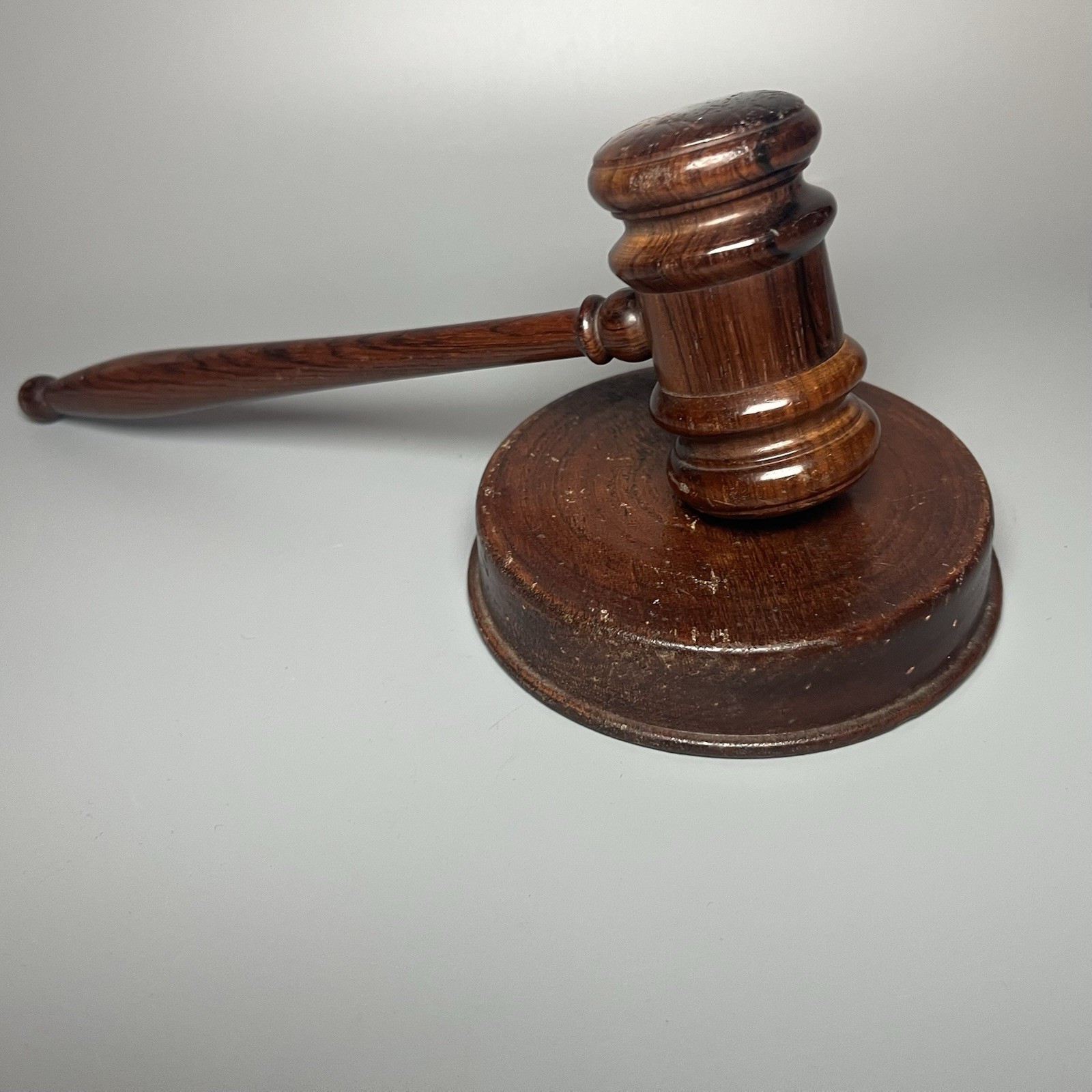 Handcrafted Antique/Vintage Wooden Gavel And Sound Block