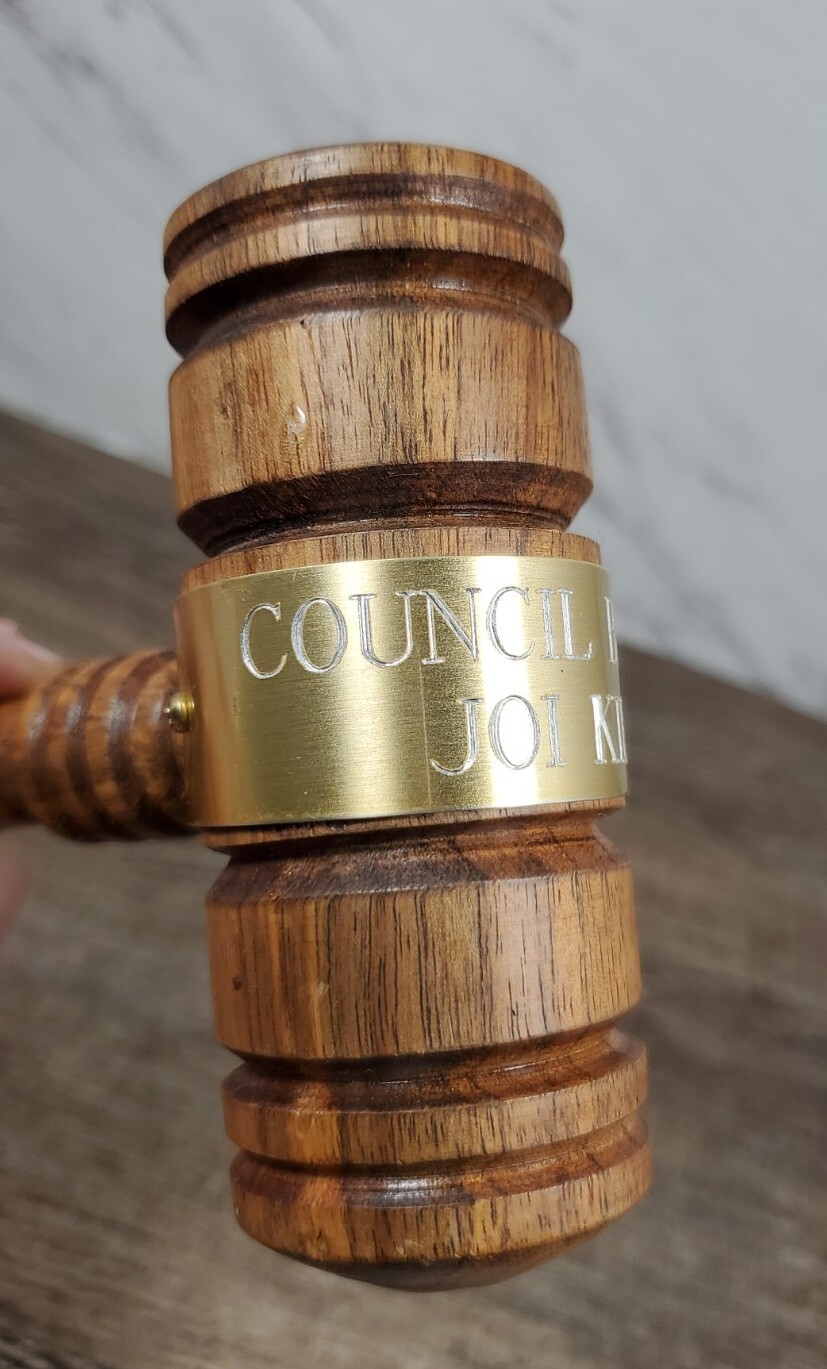 ☆Vintage☆ ~Wooden Gavel Courthouse Auctioneer Judge Kids Size 8″ Height~ ☆