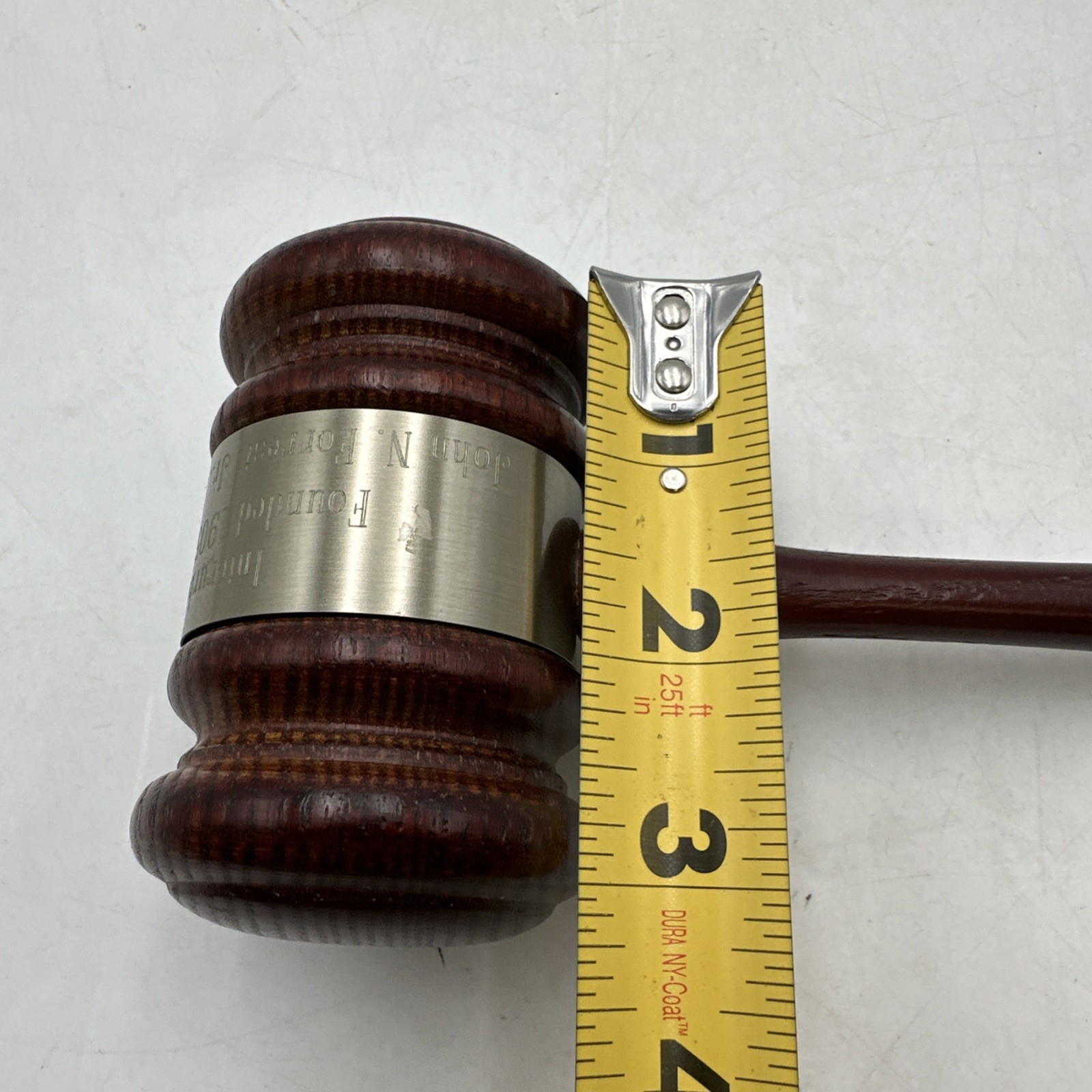 Vtg Wooden Gavel For Interurban Clinical Club 1993 Honorary President Mallet 10”